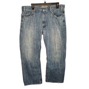 Gap Men's Relaxed Fit Boot Cut Jeans Light Wash Cotton Denim Size 36x29